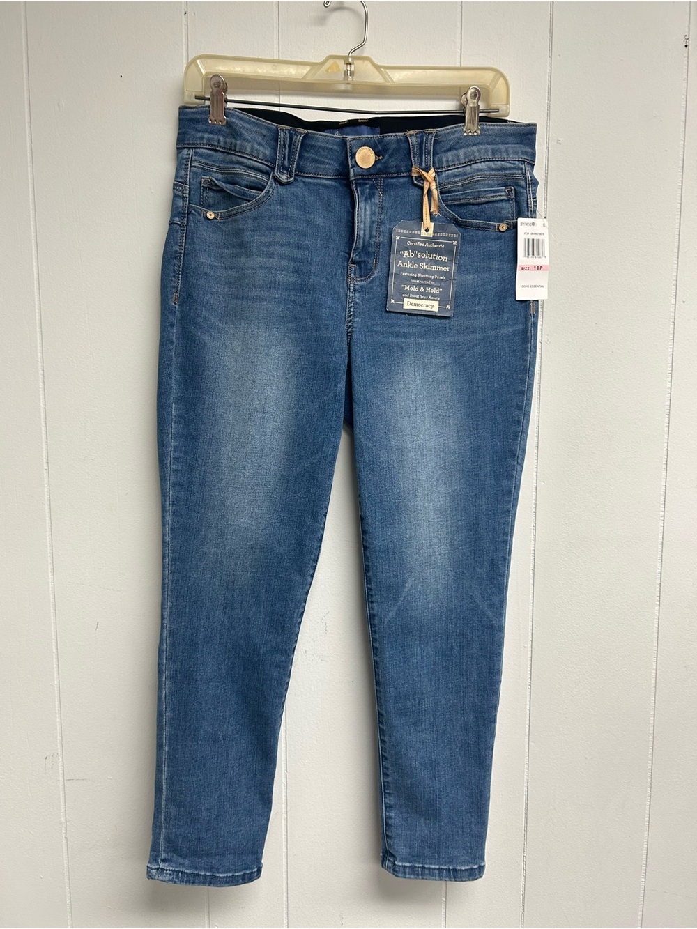 Democracy Mid Wash Ankle Skinny Jeans